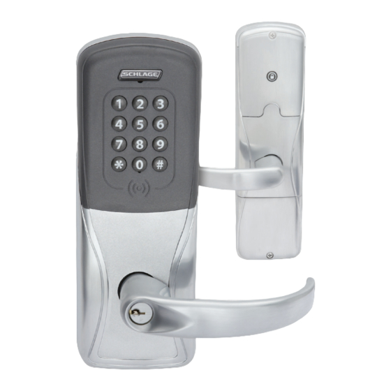 User Manuals: Schlage AD-302 Networked Lock