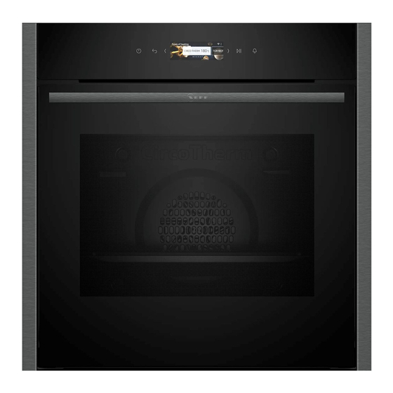 NEFF N70 B24CR31G0B User Manual And Installation Instructions