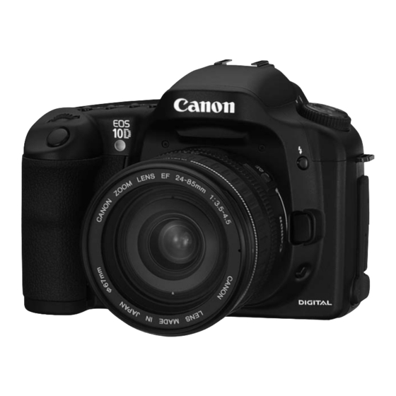 Canon EOS 10D Instruction Manual
