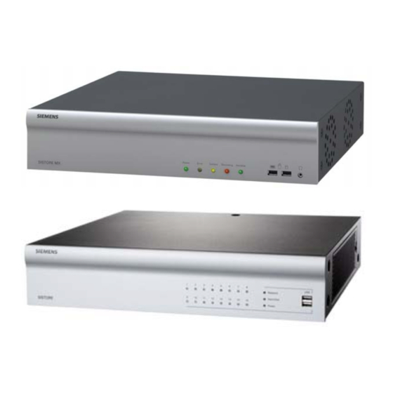 Siemens SISTORE MX Installation Manual