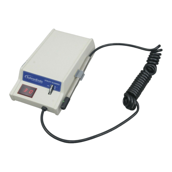 SybronEndo Vitality Scanner 2006 Instructions & Manuallines