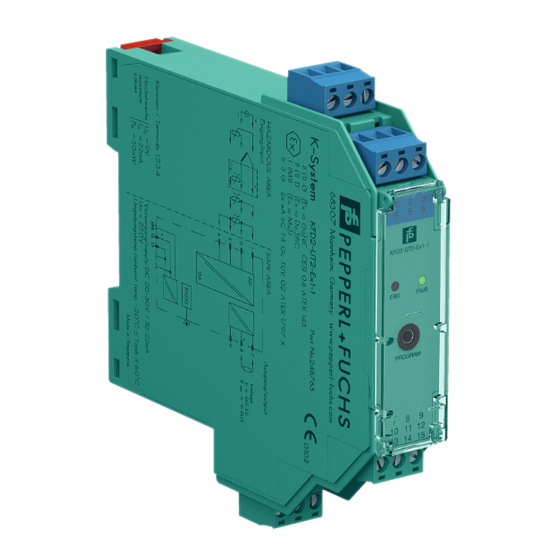 Pepperl+Fuchs KFD2-UT2 Series Manual