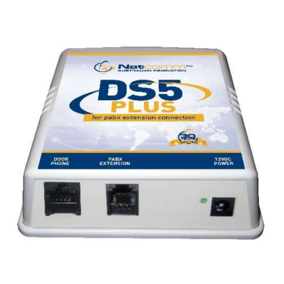 NatComm DS5 Plus Door Station Controller Manuals