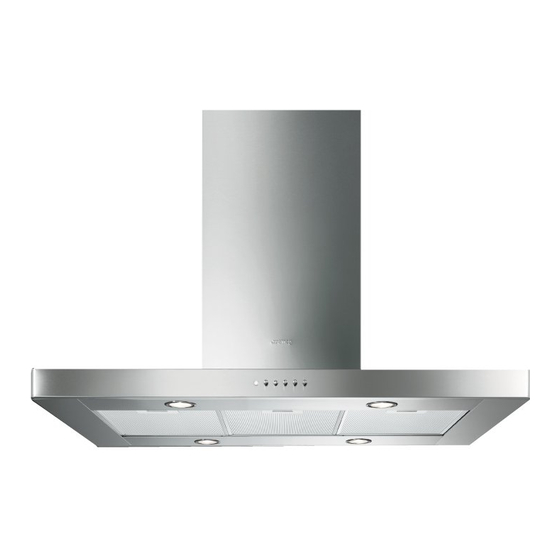 User Manuals: Smeg KI90XE Island Cooker Hood