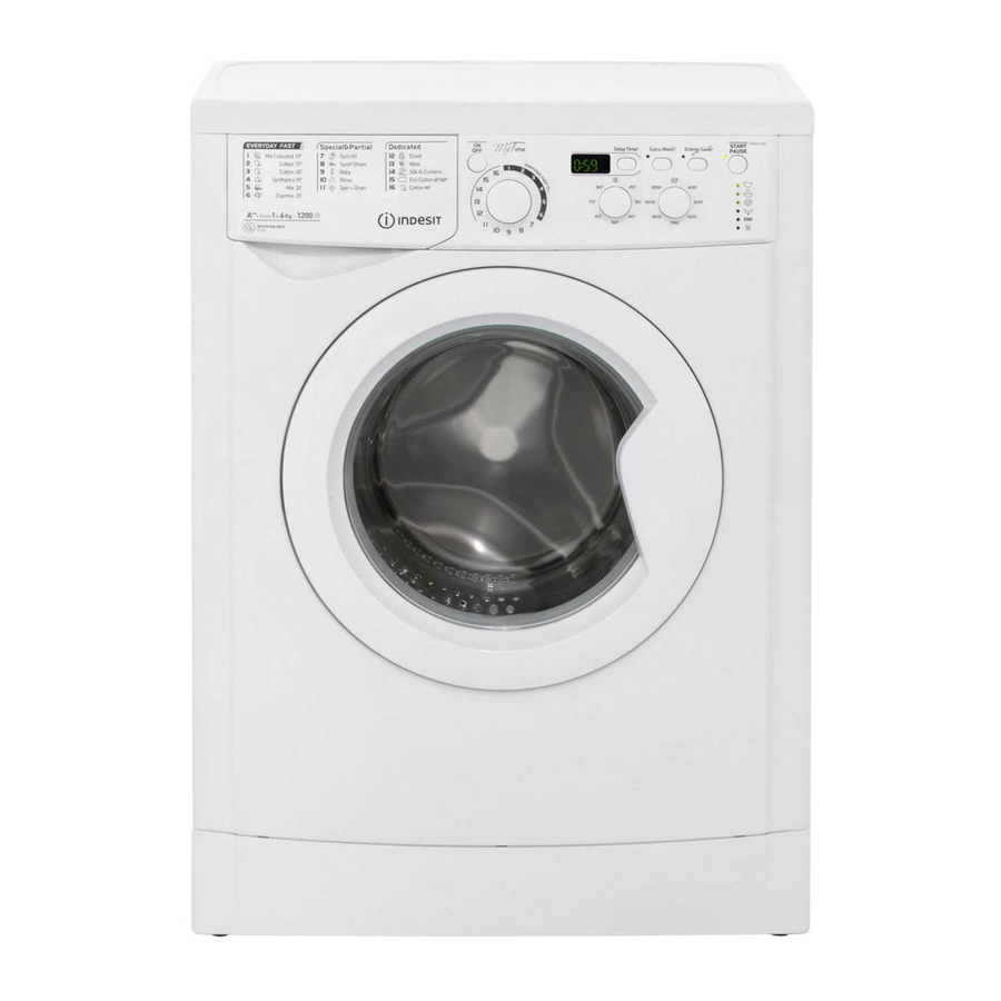 Indesit IWDC6125 - Washer Dryer Manual