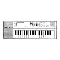 Casio SK-10 Operation Manual