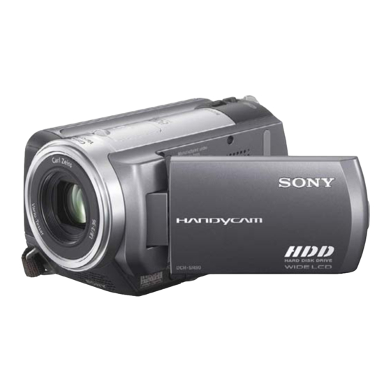 Sony DCR-SR50E Service Manual