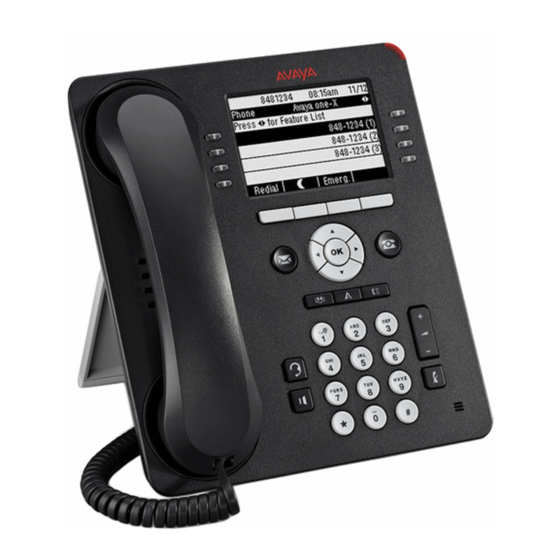 Avaya one-X 9608G Quick Reference