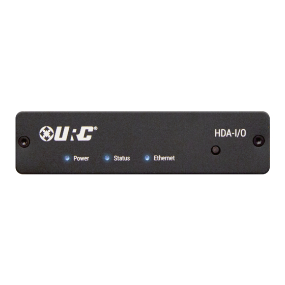 URC HDA-I/O Owner's Manual