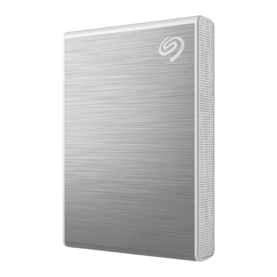 Seagate One Touch SSD User Manual