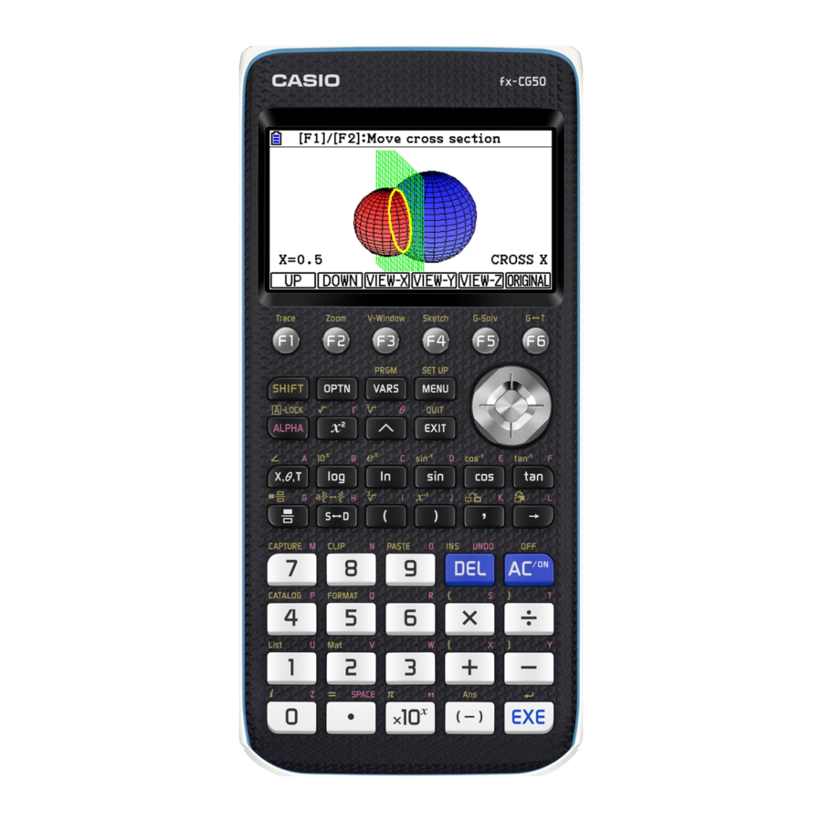 Casio fx-CG50 Manual