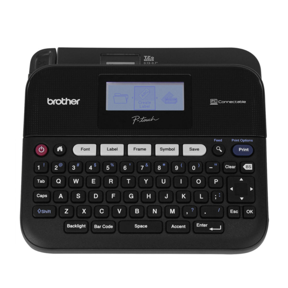 Brother P-Touch PT-D450 Manuals