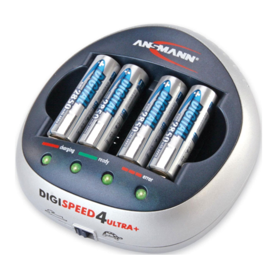 ANSMANN Digispeed 4 Ultra+ Operating Instructions Manual