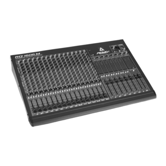 Peavey RQ 1606M Owner's Manual