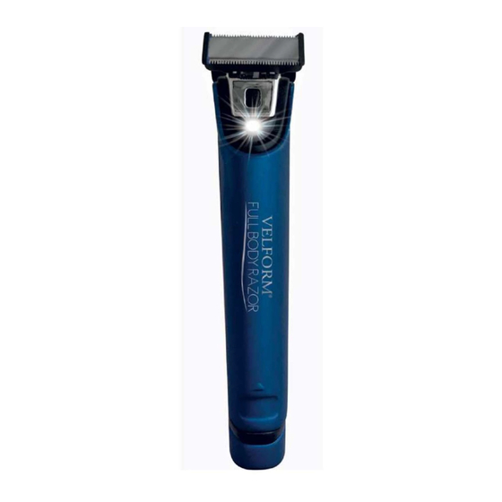 VELFORM FULL BODY RAZOR Instruction Manual