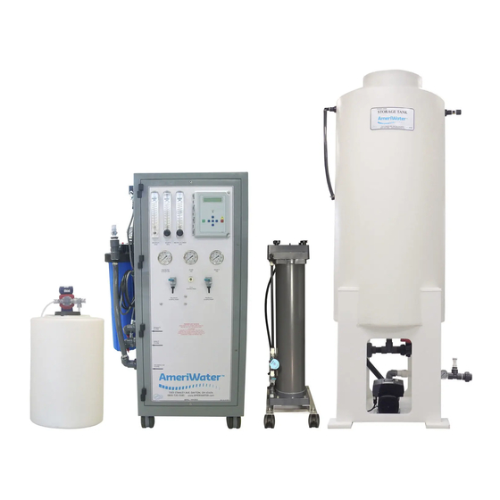AmeriWater STORAGE TANK Installation & Operation Manual