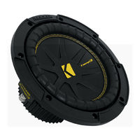 Kicker CWCS15 Owner's Manual