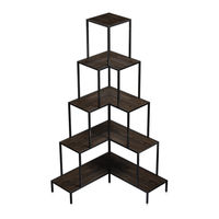 Belleze Eden Corner Bookshelf 014-HG-44806 Assembly Instructions Manual