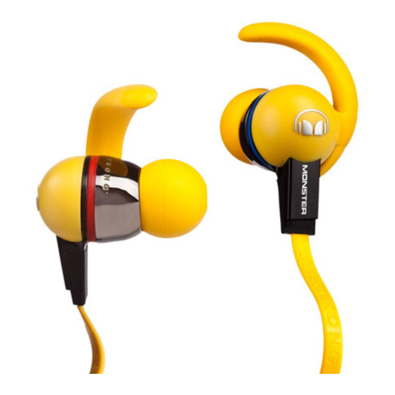 Monster iSport Immersion User Manual & Warranty Information