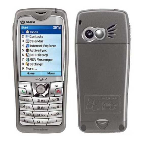 Sagem My S-7 User Manual