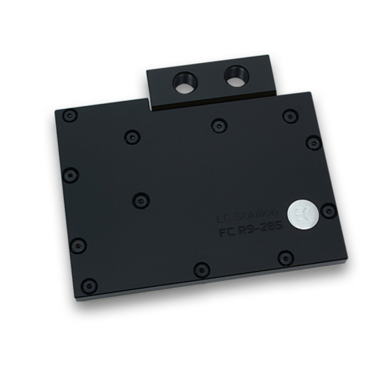 ekwb EK-FC R9-285 Series Installation And Mounting Manual