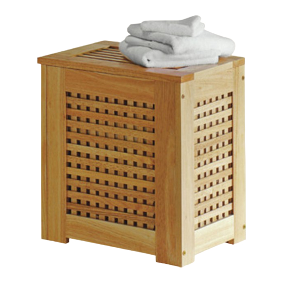 Argos Solid Wood Linen Bin 8318471 Assembly Instruction