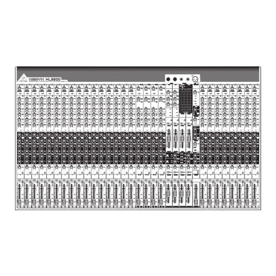 Behringer XENYX XL3200 Quick Start Manual