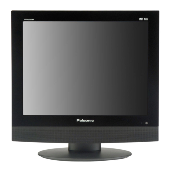 Palsonic TFTV2035BK LCD TV/DVD Combo Manuals