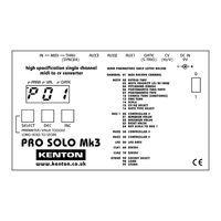 Kenton PRO SOLO mk3 Operating Manual