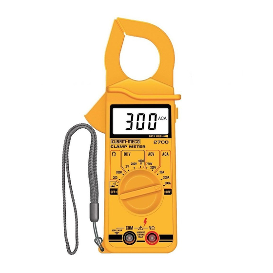 Kusam-meco 2790 Manual