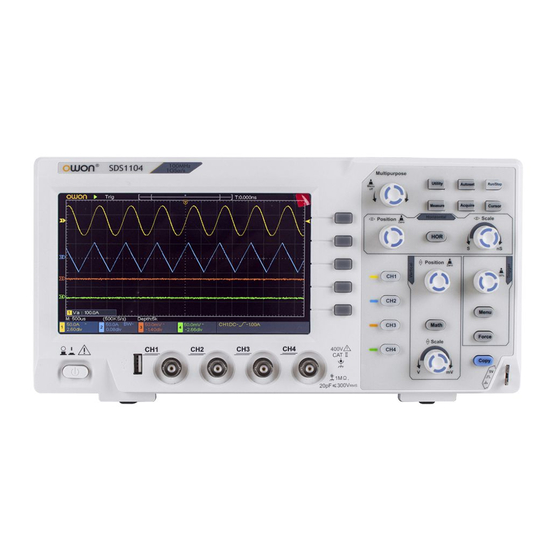 Owon SDS1104 User Manual
