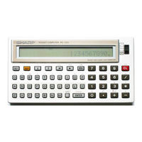 Sharp PC-1250 Service Manual
