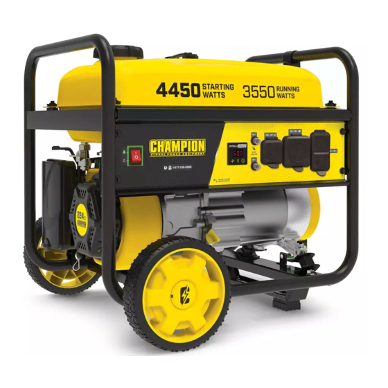 Champion Power Equipment 200911 Operator's Manual