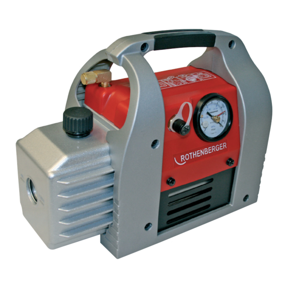 Rothenberger ROAIRVAC 1.5 Instructions For Use Manual