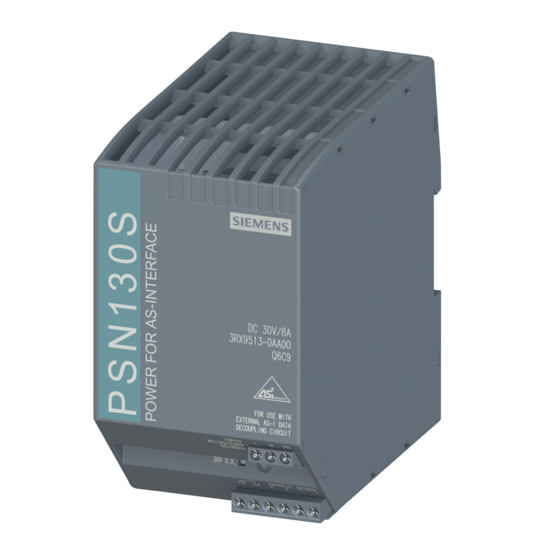Siemens PSN130S Manuals