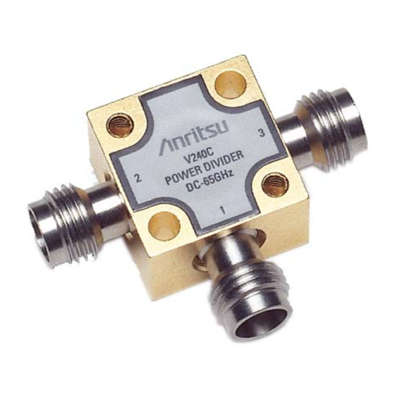 Anritsu 11 Series Operating And Maintenance Manual