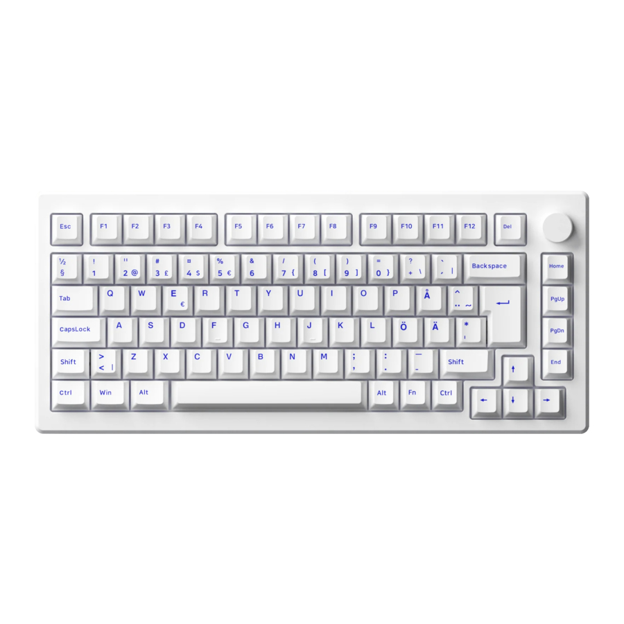 Akko MOD007PC-Nordic - Mechanical Keyboard Manual