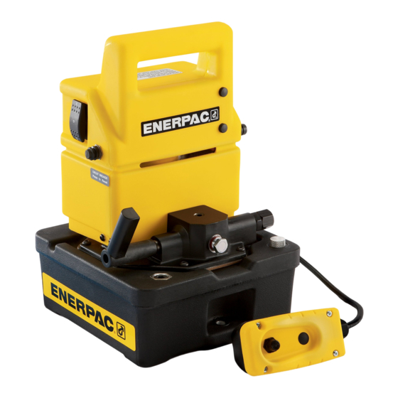 Enerpac PUJ-1400B Service Instructions