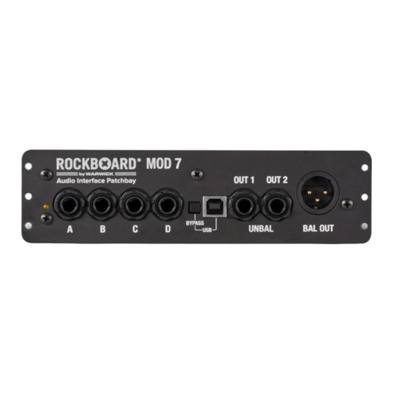 Warwick RockBoard MOD 7 Manual