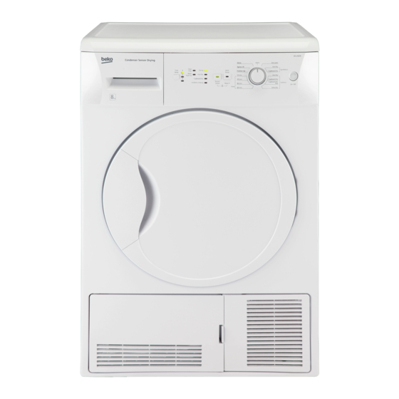 Beko DCU 8230 Installation & Operating Instructions And Drying Guidance