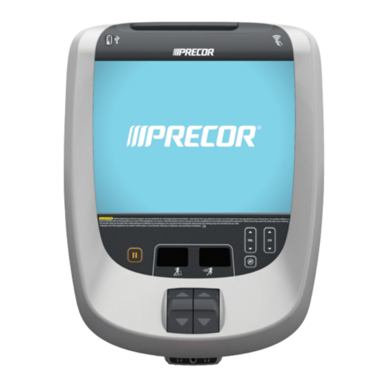 Precor P80 Operating And Maintaining