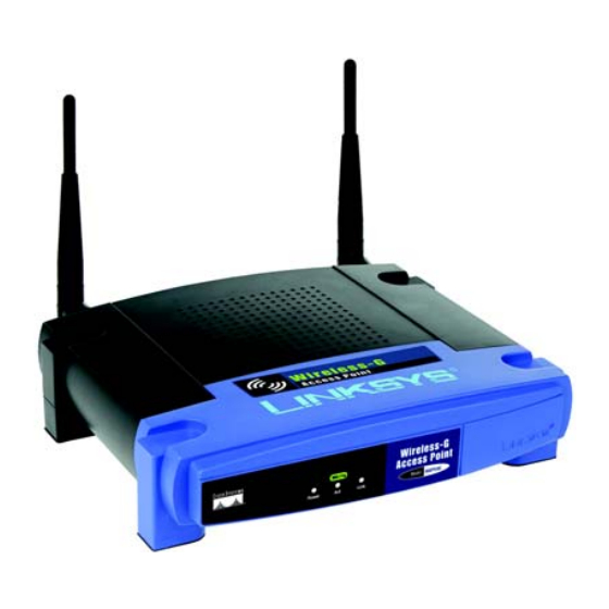 Linksys Wireless-G Access Point WAP54G Quick Installation