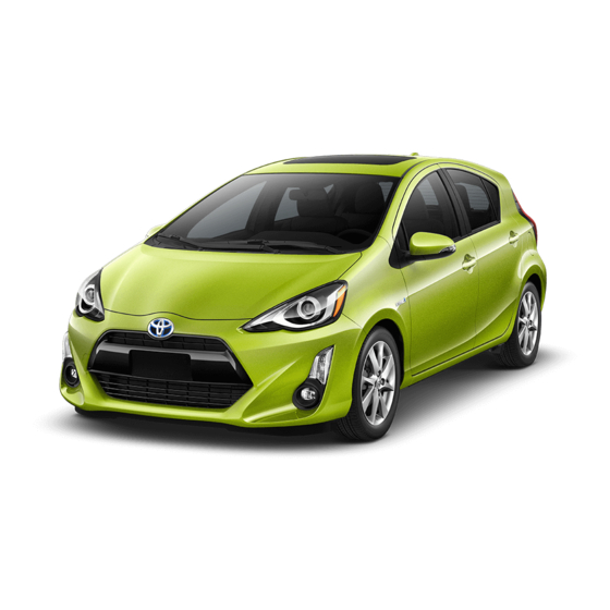 Toyota PRIUS C 2016 Quick Reference Manual