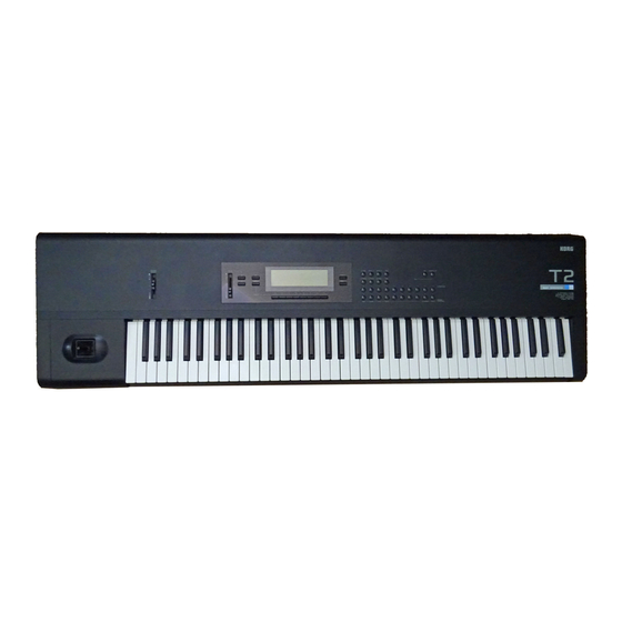 Korg T2 Operation Manual
