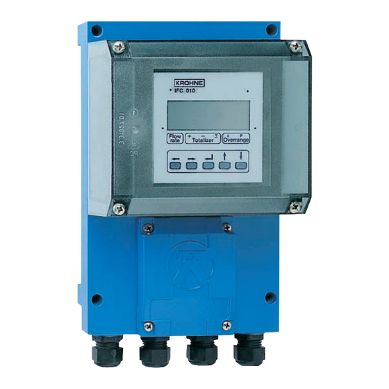 KROHNE IFC 010 K Installation And Operating Intructions