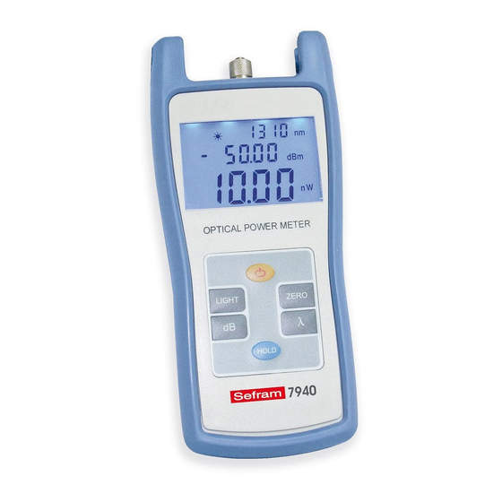 SEFRAM 7940 Series Manual