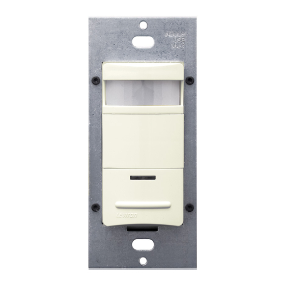 Leviton decora ODS10-TD Series Installation Instructions
