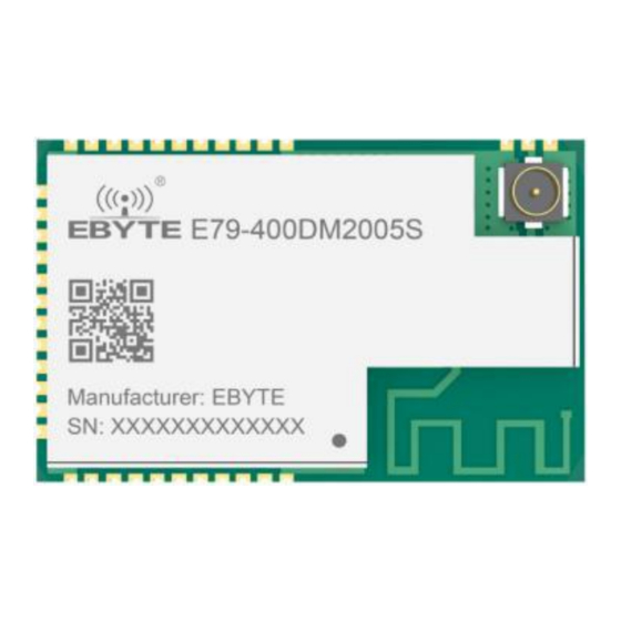 Ebyte E79-400DM2005S Manuals