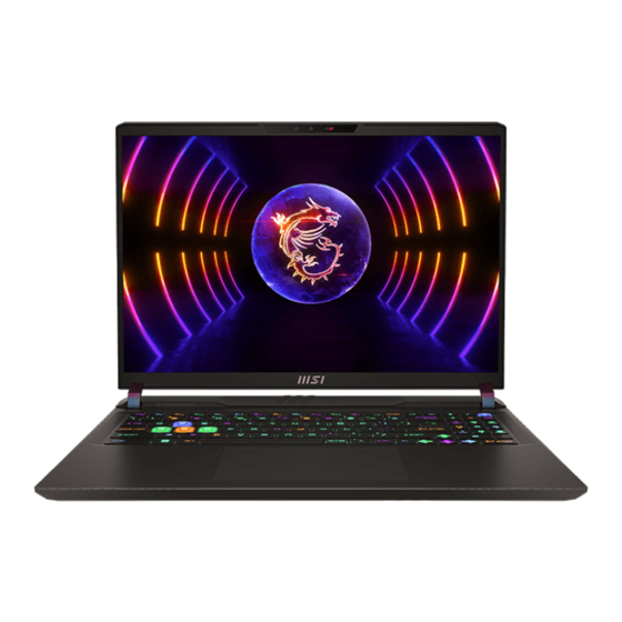 MSI Vector GP68HX 12V 12VH-058IT User Manual