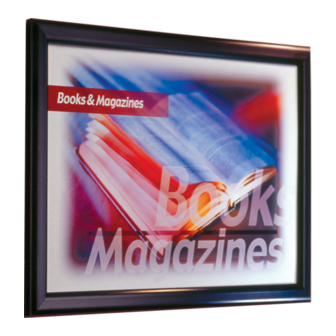 ROSE DISPLAYS ECONOFRAME WITH TOP AND BOTTOM WALL MOUNTS Instruction Sheet